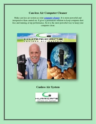 Can-less Air Computer Cleaner,  canlessair.com