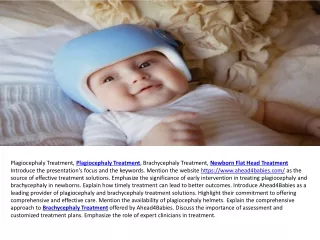 Plagiocephaly Helmet & Infant Flat Head Treatment UK