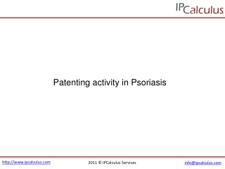 ipcalculus - psoriasis patenting activity