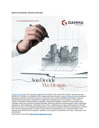 Gamma Contracting