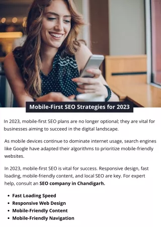 Mobile-First SEO Strategies for 2023