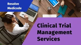 Clinical Trial Management Services