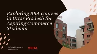 Exploring BBA courses in Uttar Pradesh for Aspiring Commerce Students