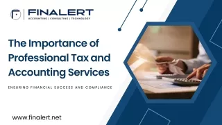 The Importance of Professional Tax and Accounting Services