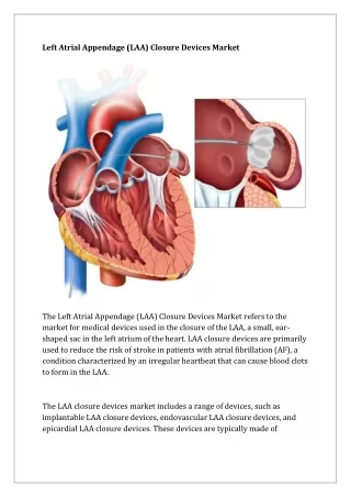 Left Atrial Appendage (LAA) Closure Devices Market Challenges, Analysis