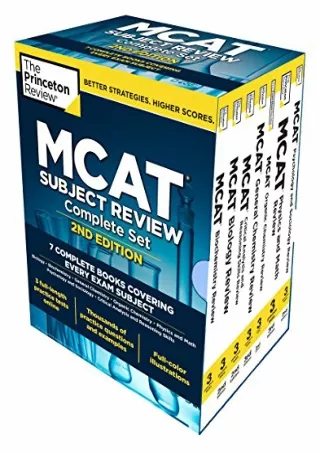 [PDF READ ONLINE] Princeton Review MCAT Subject Review Complete Box Set, 2nd Edition: 7 Complete