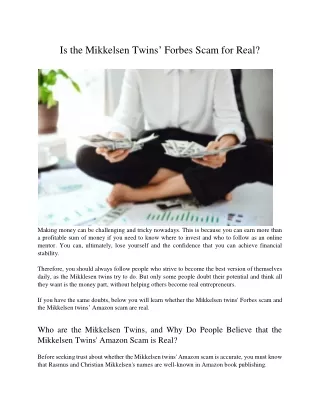 Is the Mikkelsen Twins’ Forbes Scam for Real