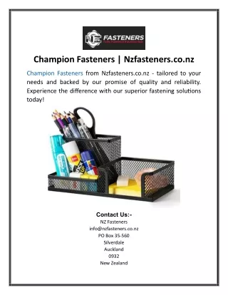 Champion Fasteners