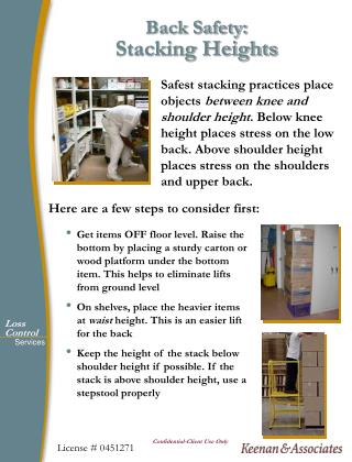 Back Safety: Stacking Heights