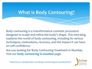 What is Body Contouring