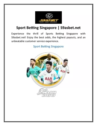 Sport Betting Singapore