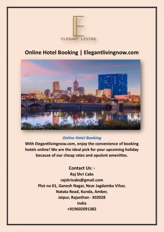 Online Hotel Booking | Elegantlivingnow.com