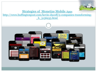 Monetize mobile apps