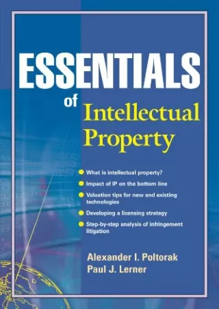 PDF/READ Essentials of Intellectual Property (Essentials Series) epub