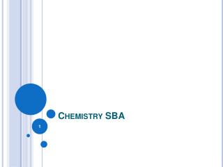 Chemistry SBA