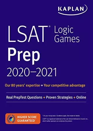 Full DOWNLOAD LSAT Logic Games Prep 2020-2021