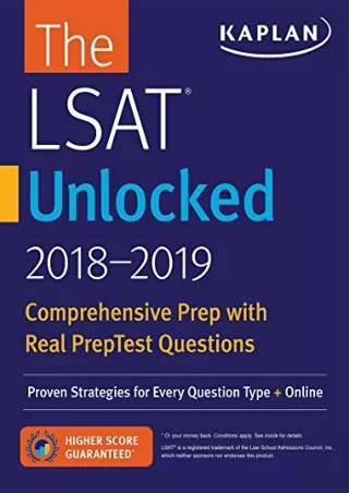 Pdf Ebook LSAT Unlocked 2018-2019: Proven Strategies For Every Question Type   Online