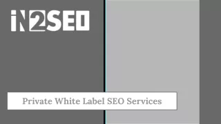 Private White Label SEO Services - In2SEO