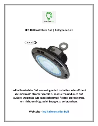 LED Hallenstrahler Dali | Cologne-led.de