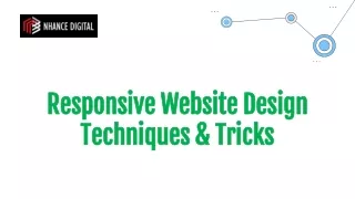 Responsive Website Design Techniques & Tricks