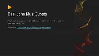 John Muir Quotes