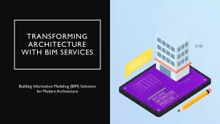 Transforming Architecture with BIM Services