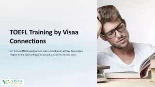 TOEFL Training by Visaa Connections