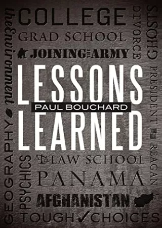 Pdf Ebook Lessons Learned