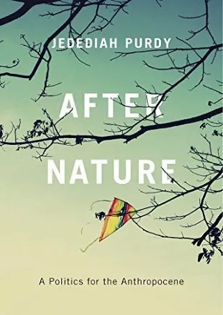 Epub After Nature: A Politics for the Anthropocene