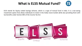 What is ELSS Mutual Fund?