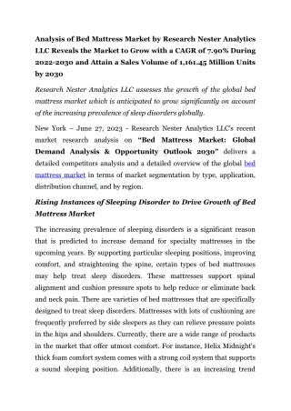 Global_Bed_Mattress_Market