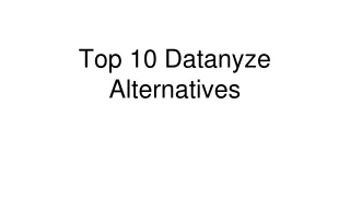 Top 10 Datanyze Alternatives