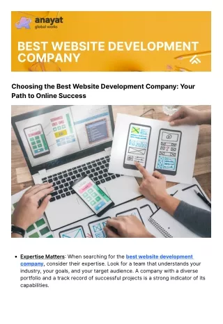 Best website development company