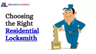 Choosing the Right Residential Locksmith