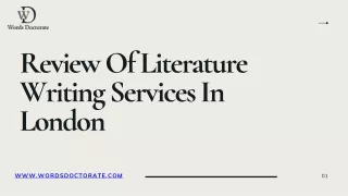 Review Of Literature Writing Services In London