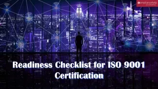 Readiness Checklist for ISO 9001 Certification