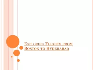 Cheap flights from Boston to Hyderabad - Bookviaus