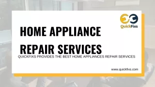 Home appliances repair services