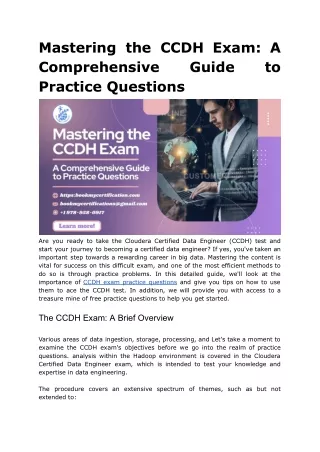 Mastering the CCDH Exam_ A Comprehensive Guide to Practice Questions