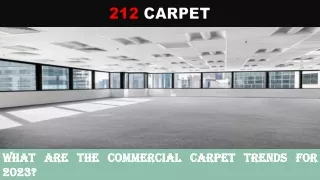 What are the Commercial Carpet Trends for 2023