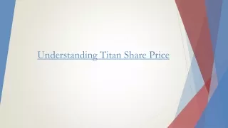 Discover LIVE Titan Share Price NSE