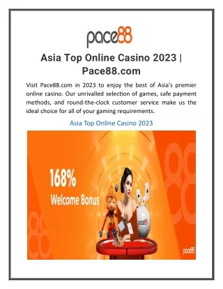 Asia Top Online Casino 2023