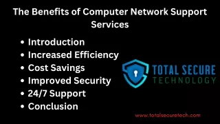 The Benefits of Computer Network Support Services