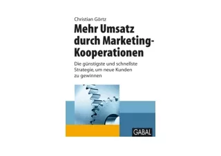 Download PDF Mehr Umsatz durch Marketing Kooperationen Die gunstigste und schnel