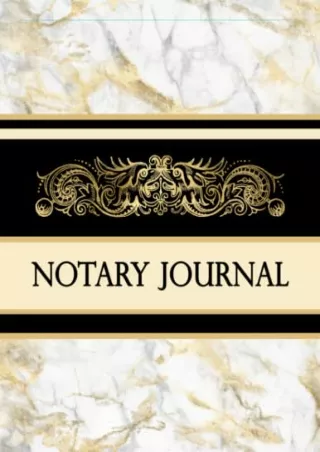 READ [PDF] Notary Journal: Notary Public Log Book with 300 Entries for Nota