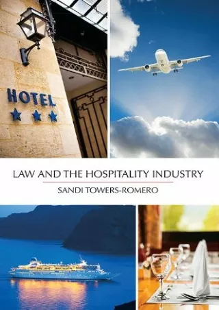 PDF KINDLE DOWNLOAD Law and the Hospitality Industry full