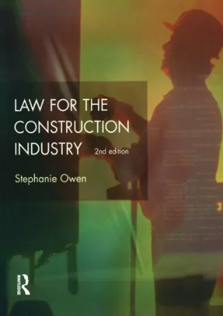 [PDF] DOWNLOAD FREE Law for the Construction Industry (Chartered Institute