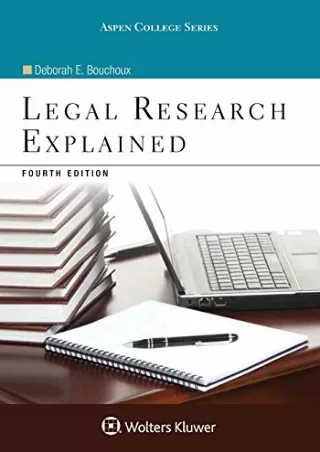 [PDF] DOWNLOAD EBOOK Legal Research Explained (Aspen College) epub