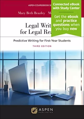 READ [PDF] Legal Writing for Legal Readers: Predictive Writing for First-Ye