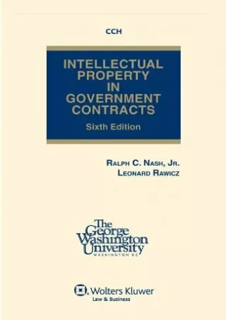 [PDF] READ Free Intellectual Property in Government Contracts bestseller